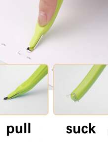 1pc Flat Staple Remover, Streamlined Design, Portable Magnetic Staple Extractor Tool Suitable For Office And School, School Supplies,Back To School