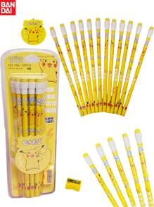 1pc/12pcs Bandai, Stationery, Pencil, Cartoon Pencil, Kawaii Student Stationery, Back To School Stationery, School Supplies, School Office Home Furnishings, Gifts, Perfect Party Gifts&Birthday Surprise Gifts, Ideal For Christmas, Halloween, Thanksgiving Gifts.