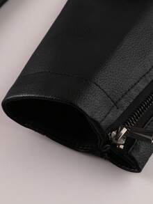 LEDUNTINO Męska, modna, skórzana kurtka motocyklowa z zamkiem błyskawicznym, sportowa, jednolita, typu bomber, ze stójką, męska, wiosenno-jesienna kurtka motocyklowa, idealna na zewnątrz i do pracy, idealny prezent dla chłopaka lub męża, polar, zima