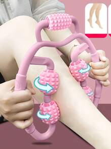 1 Peça Massageador de Pernas com 5 Rodas, Equipamento de Fitness para Relaxamento Muscular das Pernas e Ioga