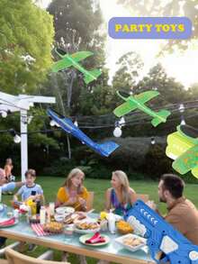 Foam Airplane Toy Set, Interactive Game For Boys Girls, Party, Camping, Outdoor Indoor, Children Gift