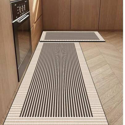 1개 규조토 주방 바닥 매트, 줄무늬 패턴, 주방, 욕실, 현관, 세탁실 및 기타 공간에 적합