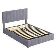 Bed Frames - Gray + Upholstered - View 6