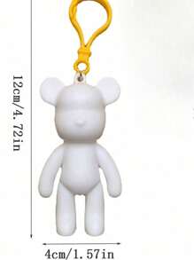 1/3/6pcs Cartoon Resin Bear Key Chain, DIY Fluid Bear, Suitable For: /Valentine's Day Gifts, Stocking Fillers, Party Decorations, Party Favors (Styles And Colors Is Random) Mother's Day,Gift For Graduation
