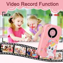 Juguete de smartphone para niños con pantalla IPS de 2,4'' y cámara dual, teléfono de aprendizaje educativo para niñas y niños de 3 a 10 años, incluye juegos, reproductor de música, reloj despertador y funda de silicona suave, regalo perfecto para Navidad y cumpleaños (con tarjeta de 32GB)