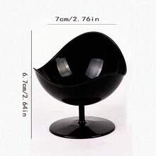 冰淇淋塑料高脚杯酸奶慕斯杯黑布丁杯黑色创意甜品杯冰淇淋塑料高脚杯 - 黑色 - 查看 7