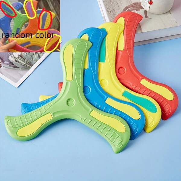 Three-Leaf Spinning Disc, Foam Boomerang, Throwing Floppy Disc, Lawn Outdoor Sports Toy, EVA Soft Rubber Handheld Three-Leaf Boomerang, Rapobo, Toy, Labobo Game, I Play, Game, Group Game, Adult Game