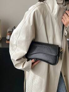 Women's Fashionable Casual Shoulder Bag - Black - View 3