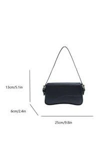 Women's Fashionable Casual Shoulder Bag - Black - View 4
