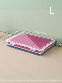 1pc Desktop Dust-Proof ID Card & Document Storage Box, A4 File Organizer Box, Suitable For Storing Household Registrations, Important Certificates, Moisture-Proof File Folders - Clear - View 12