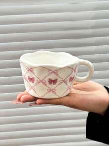 1 bộ cốc và đĩa sứ nơ hồng, cốc dễ thương, cốc cà phê, tách trà cho gia đình, văn phòng, quà tặng cho bạn nữ - Nhiều màu - Xem 14