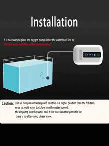 Pompa di ossigeno portatile USB, caricabile, dual-purpose, ultra silenziosa, mini pompa per acquario, adatta per piccoli acquari o aeratore per tartarughe, con batteria al litio, accessori per la pesca all'aperto per acquari