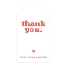 50pcs Thank You Stickers For Rectangular Gift Wrapping Airplane Box Sealing Stickers Black White Pink Gift Packaging Stickers