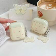 波尔卡圆点耳机盒，猫耳式耳机盖保护套，适用于 1/2/3/4/Pro