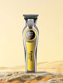 Cortadora de pelo eléctrica profesional Kemei KM-1784 para hombres | Motor de 7200 RPM, recortadora de barba inalámbrica recargable por USB | Diseño silencioso, 3 peines ajustables | Ideal para cortes de pelo en casa y salones - Multicolor - Ver 7