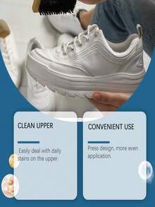 120ml White Sneaker Cleaning Solution - Removes Stains, Prevents Yellowing, Portable Daily Cleaner - Multicolor - View 3