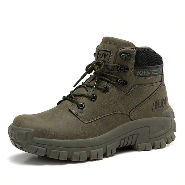 Lässige Herren High Top Wanderstiefel, bequem für Outdoor, Camping, Reisen, Arbeit - Training, Schlachtfeld, Abenteuer