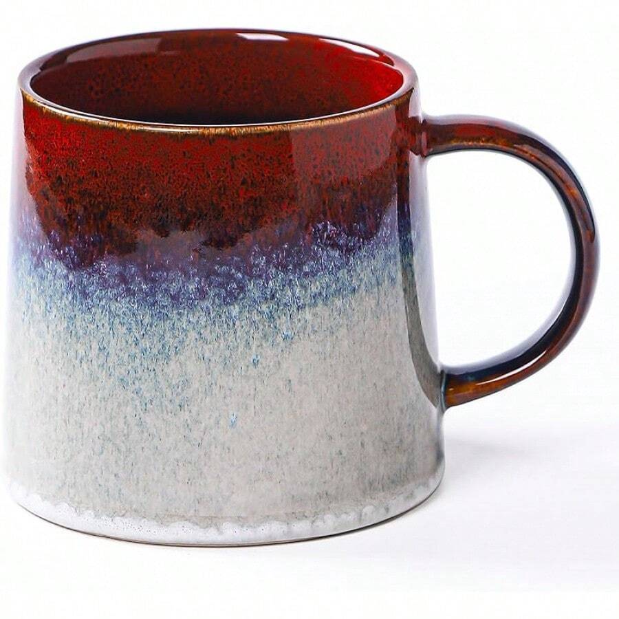 Large Ceramic Coffee Mugs, 20 - And Microwave Safe (Blue Green)-Holidaygift - Red - View 1