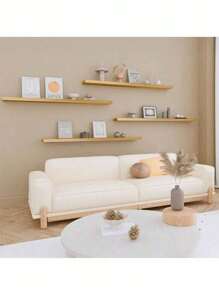 1 Pc Floating Shelves Wood Wall Mounted Shelf Picture Ledge Display Racks Spice Racks Decorative Wall Shelves For Bedroom Living Room Kitchen Home Office