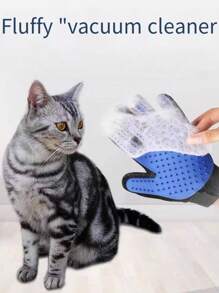 Gants de toilettage pour animaux de compagnie en silicone, conviennent pour peigner les poils de chien et de chat, gants de retrait efficaces des poils, brosse de massage et de bain douce pour chats et chiens - convient pour le retrait des poils, le bain et les contacts intimes