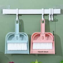 Mini Desktop Broom And Dustpan Set Handheld Pet Window Sill Keyboard Cleaning Plastic Small Shovel Durable Dustpan