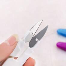Sewing Scissors, Colored Transparent, Covered, Yarn Scissors, Household Multifunctional Cross Stitch Scissors