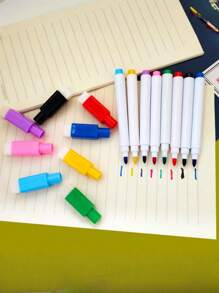 8pcs Magnetic Erasable Whiteboard Pen Set No Scratch And Easy To Wipe For Colorful Drawing And Sketching Back To School