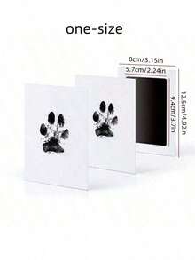 1 件爪印纪念套装（附 2 张卡片），（说明：将红色文字面朝下）宠物纪念品，非常适合纪念猫/狗的成长，保存心爱的宠物的回忆，情人节礼物（去除爪子之间的宠物毛发以获得最佳效果） - 彩色 - 查看 26