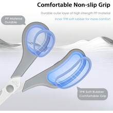 4 Pack Scissors All Purpose For Office, Home, School, And Crafts - 8.5" Heavy Duty Office Scissors With Cover