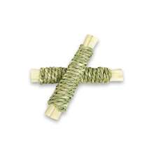 1 pieza Rollo de hierba tejida para mascotas, juguete para masticar, aperitivo, hierba de agua tejida, apto para conejos, cobayas, hámsters