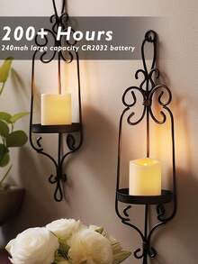 12pcs Flameless Candle Lights With Remote Control And Timer, Realistic Flickering LED Tea Lights, Battery Powered (Batteries Included), 200 Hour Runtime, Home Decor, Holiday Party, Garden, Wedding, Proposal - trắng - Xem 7