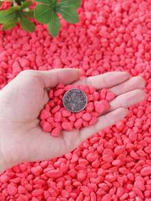 Non Natural Colored Decorative Stones Suitable For Gardens And Homes -0.6-0.9 Cm, Multi-Color Stones (Red, Green, Blue, Yellow, Pink, Mixed Colors) Suitable For Indoor Plants, Outdoor Landscapes, And Holiday Decorations - Perfect For Terraces, Potted Plants, Bathrooms, Aquariums, And Micro Landscapes, Holiday Decorations | Natural Appearance | Beauty, Garden Decorations