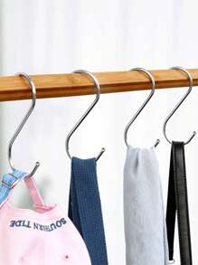 S Hooks For Hanging, Metal S Shaped Hook Heavy Duty Hanging Hooks For Pot Rack, Pans Plant, Towels, Jeans, Closet, Clothes, Hats, Cups In Kitchen, Bathroom, Bedroom And Office
