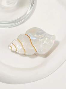 1pc/3pcs,Small Acrylic Seashell Hair Clip - Cute & Sweet Design For Ponytails, Bangs, And Half-Up Styles, Perfect For Low Hair Volume, Hair Accessory | Seashell Clip | Acrylic Hair Clip Fashion Hair Accessories Beauty Claw Clips Casual Hair Claw - Multicolor - View 8