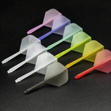 24pcs/Set - 2BA Integrated High Transparency Dart Flights - High Hardness POM Dart Flights - 8 Colors Available For Free Combination - Non-Deformable - Can Improve Accuracy - Multicolor - View 4