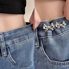 2/4/12 对可拆卸可调节带扣腰夹，适用于裤子/裙子，时尚装饰，防止暴露，适合夏季日常休闲使用，是节日的理想礼物