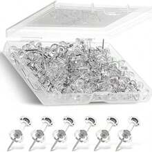 100pcs Assorted Making Thumb Tacks Multicolor Plastic Tacks Push Pins Cork Board Office School Stationery Supplies Back To School,School Supplies