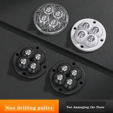 Mobile Roller Swivel Casters With Self-Adhesive Base, Multi-Ball Bearing Furniture Coasters For Tables, Heavy Duty Rotating Home Hardware