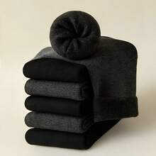 Winter Fashion Kit 6 Men's Women's Thick Wool Thermal Flexible Colorful Socks - Kit 3 (núcleos Sortidas)Feminina - View 6