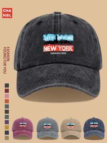 1 Stück "NEW YORK" Mütze mit witzigem Muster und NYC Skyline Grafik, modisches Design Hip-Hop, schwarze LKW Fahrer Mütze, atmungsaktiv & bequem, unisex Retro weiche Crown verstellbar Kappe, geeignet für alle Jahreszeiten, ideal als Geschenk für Stadtpatrioten, Outdoor Radfahren, Sport, Wandern, Angeln, Urlaub