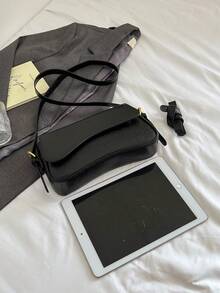 Women's Fashionable Casual Shoulder Bag - Black - View 7