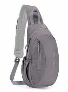 1 pieza Mochila de nailon, bolsa deportiva y de ocio para exteriores, bolsa de pecho para ciclismo, riñonera multiusos de gran capacidad y peso ligero, bolsa de mensajero impermeable para viajes