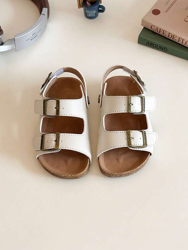 1 Paar Kindersandalen, sommerliche neue offene Zehenform mit weicher Sohle Kleinkind-Strandschuhe, 2025