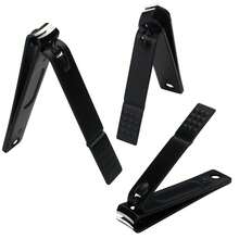 Glamne Manicure Set Nail Clippers Kit Professional Stainless Steel Nail Care Tools With Leather Travel Case 10 In 1 Black - 紅色 - 查看 4