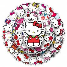 50PCS Funny Hello Kitty Anime Stickers Sanrio Decals DIY Motorcycle Travel Luggage Skateboard Classic Toy Cute Stickers, School Supplies,Back To School - Multicolor - View 6