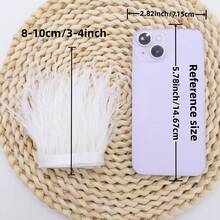 100cm(39.37") Artificial Feather Trim For DIY Crafts Dresses, Handbags, Home Pillows, Stage Costumes, Party Wedding Graduation Season Decorations, Crafting DIY Projects - Fabric Ribbon Edge Embellishment - Multicolor - View 3