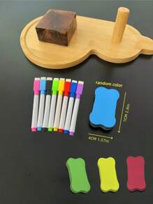 8pcs Magnetic Erasable Whiteboard Pen Set No Scratch And Easy To Wipe For Colorful Drawing And Sketching Back To School
