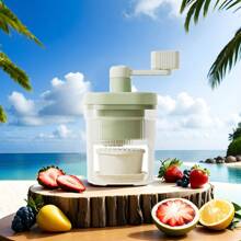 Neue Schneekegel- und Eischnee-Maschine, manueller Eiszerkleinerer mit 1 Eisschale & 2 Eisschalen, perfekt für Slushies, Eis, Eischnee & gefrorene Cocktails, tragbare Handeismaschine, einfach zu reinigen und zu verstauen