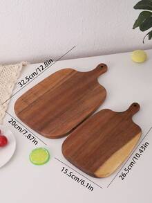 2 件/1 件红木柄切菜板、面包板、水果板