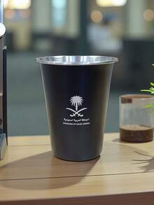 Taza de café de acero inoxidable de 350ml/11.83oz con emblema de Arabia Saudita - Regalos del Día Nacional de Arabia Saudita, portátil y duradera para camping, hogar, oficina, perfecta para regalos y vacaciones 1 pieza - Multicolor - Ver 8